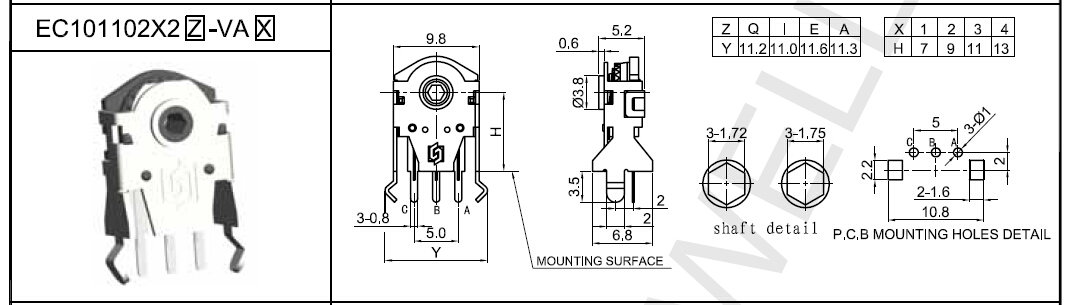 EC10鼠标编码器