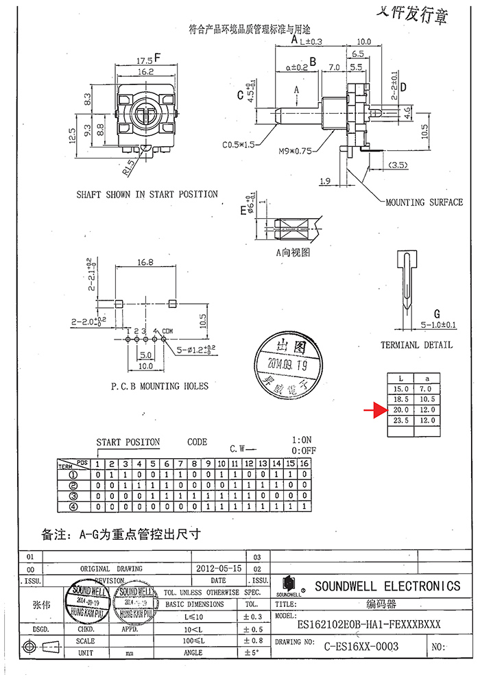 ES16绝对编码器规格书